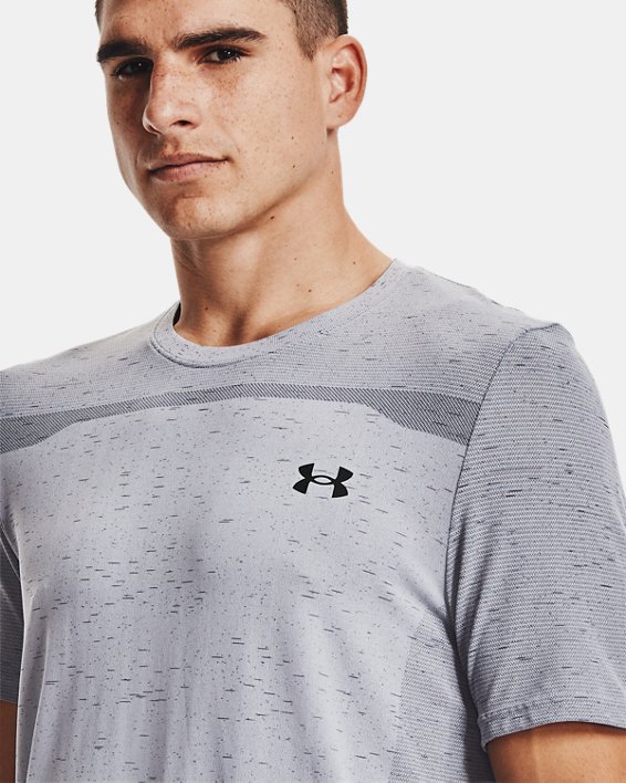 T-shirt à manches courtes UA Seamless pour homme, Gray, pdpMainDesktop image number 3